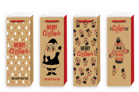 Bolsa para vino Papa noel