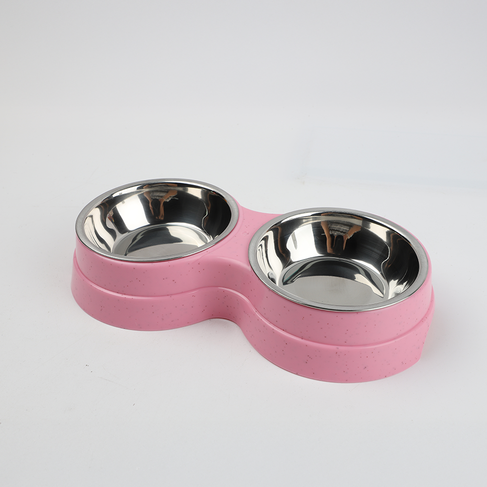 Plato para mascota 24x13x4.5cm rosado