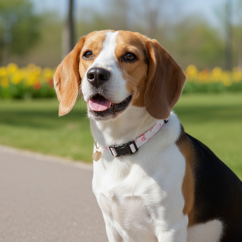 Collar Ajustable para Perro Rosado