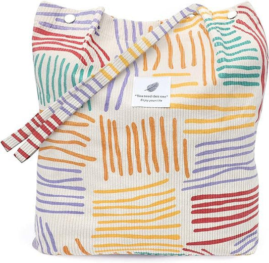 BOLSO A LONA RAYAS COLORES