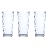 Juego de 3 vasos anillos 290ml