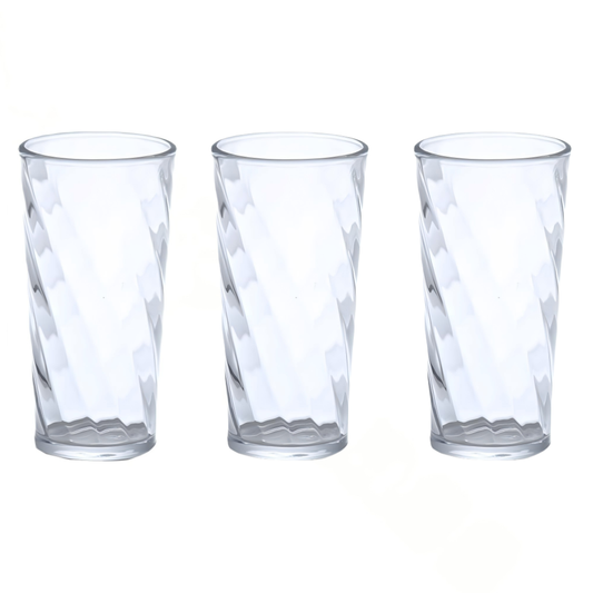 Juego de 3 vasos anillos 290ml