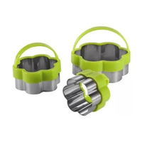Set x3 Cortadores de Galletas Flor