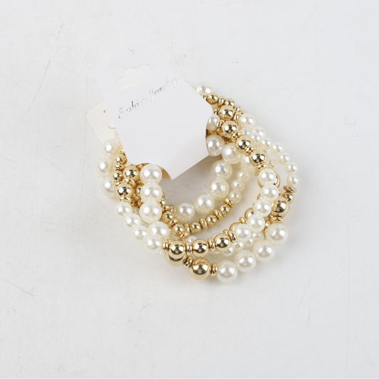 Set x6 Pulseras De Perlas