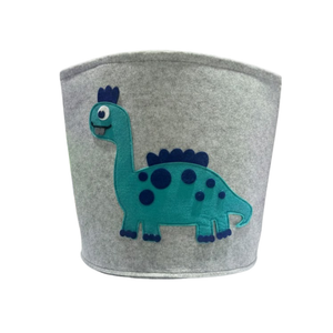 CANASTO DE TELA DISEÑO DINOSAURIO 30.5*47*3CM