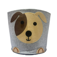 CANASTO DE TELA DISEÑO PERRO 30.5*47*3CM