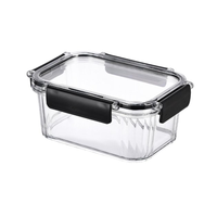 Contenedor De Alimentos 1.5L  Pet 19.5*14.2*9.5Cm