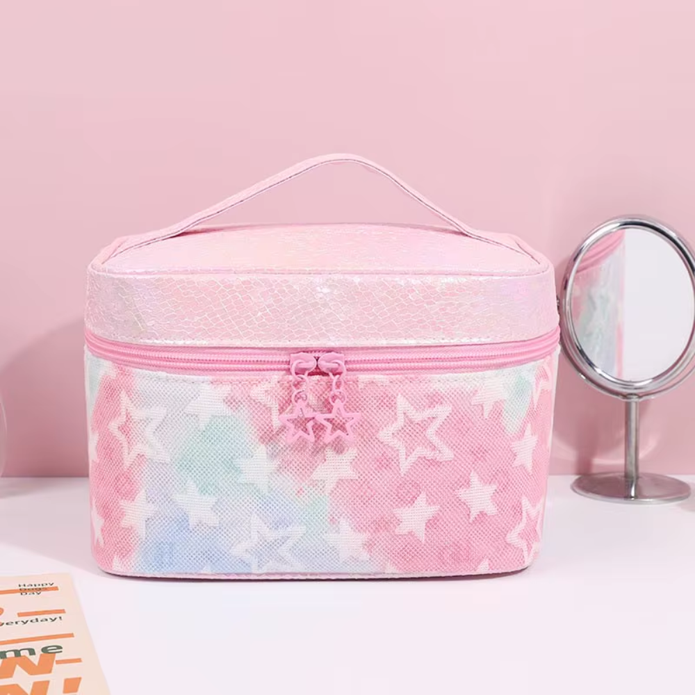 Neceser Rose Estrellas Con Asa