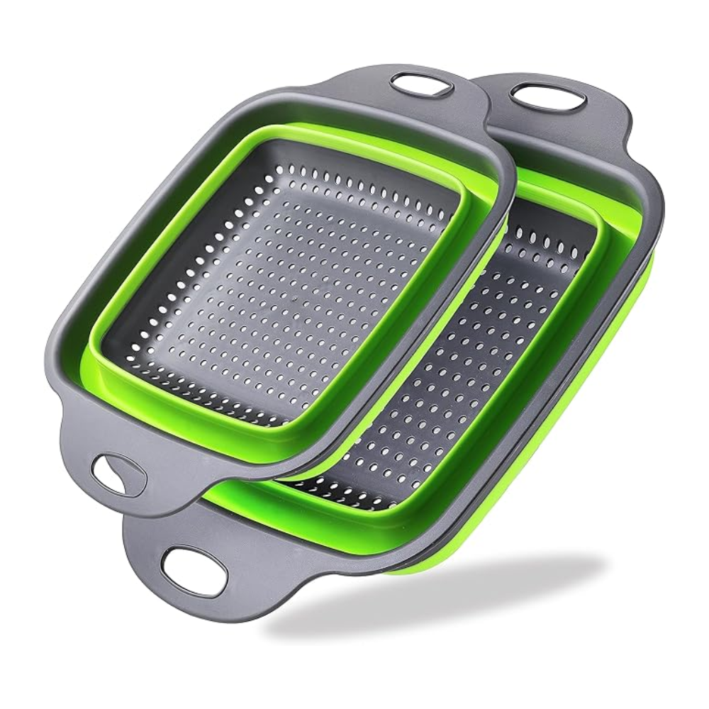 SET X 2 COLADORES PLEGABLES CUADRADO VERDE