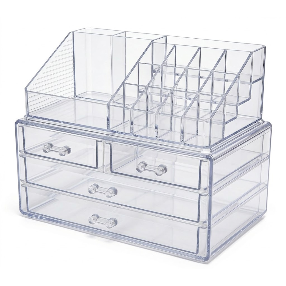SOPORTE DE MAQUILLAJE DE 4 CAJONES