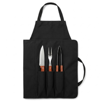 SET PARRILLERO DE 3 PZAS + DELANTAL