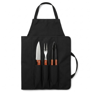 SET PARRILLERO DE 3 PZAS + DELANTAL