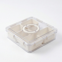 Contenedor de Alimentos con Tapa y 6 Divisiones