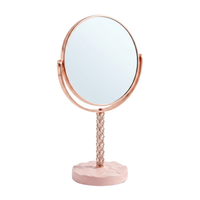 ESPEJO DE MESA ROSE GOLD 19.2 x 12 x 31.7 cm
