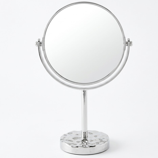 Espejo de Mesa Silver Base Texturada