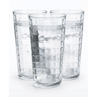 Juego de 3 vasos anillos 450ml