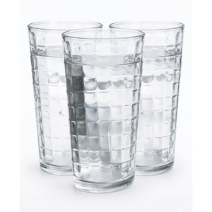 Juego de 3 vasos anillos 450ml