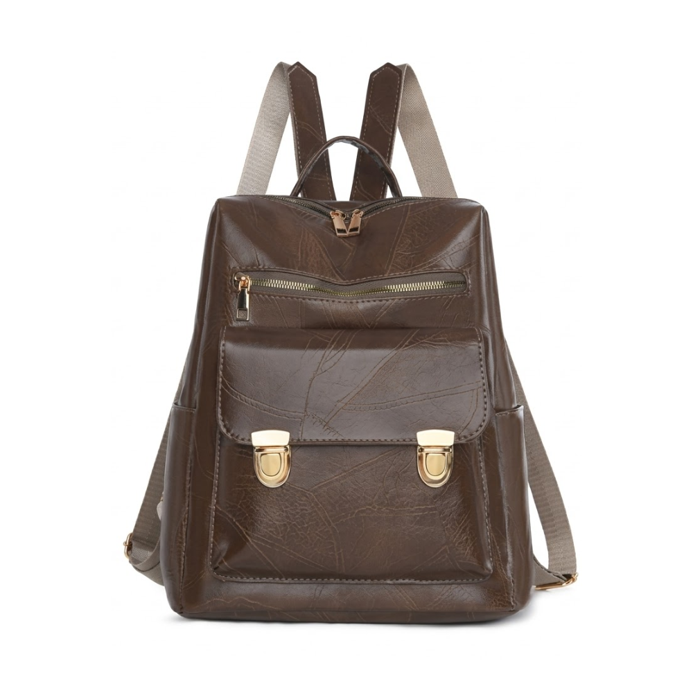 MOCHILA MILAN MARRON OSCURO