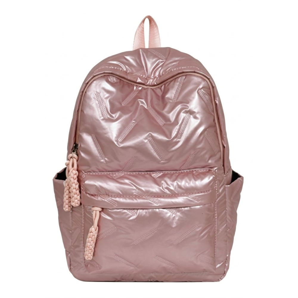 MOCHILA TORNASOLADA MATE ROSADO