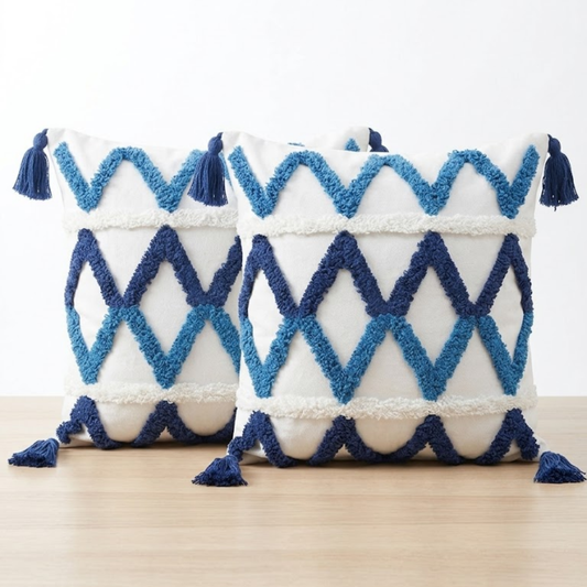 Set de 2 Cojines Celeste Azul