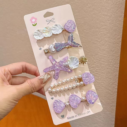 SET DE 5 CLIPS PARA CABELLO SIRENA
