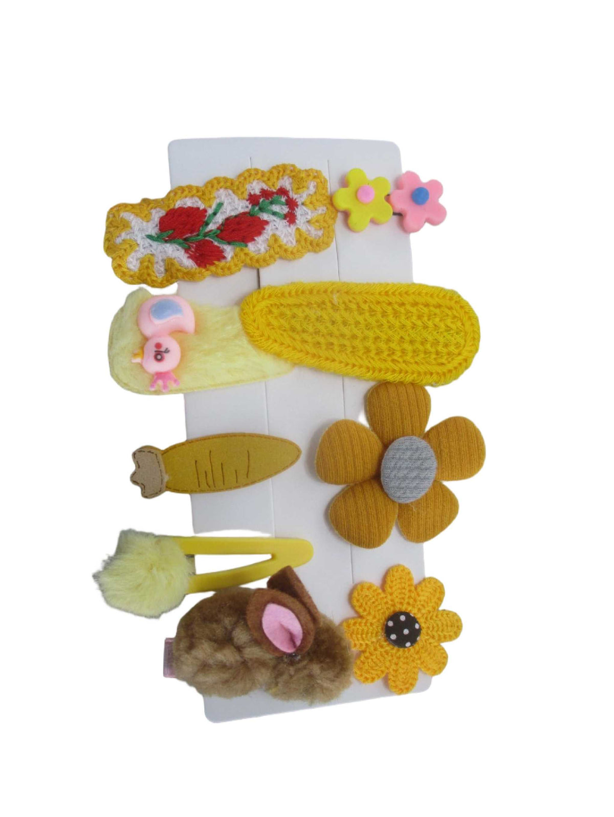 SET DE 9 CLIPS PARA CABELLO CONEJO