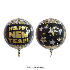 Globo 4D para Año Nuevo