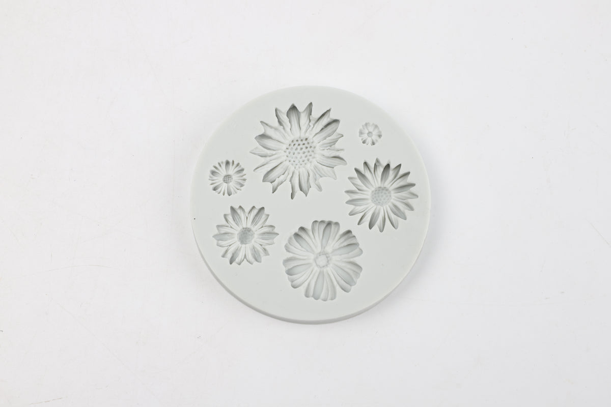 Molde de Silicona Diseño Flores