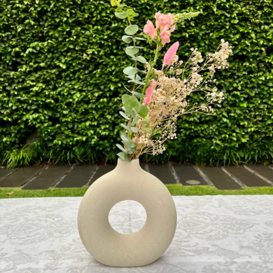 Florero de Cerámica Circular