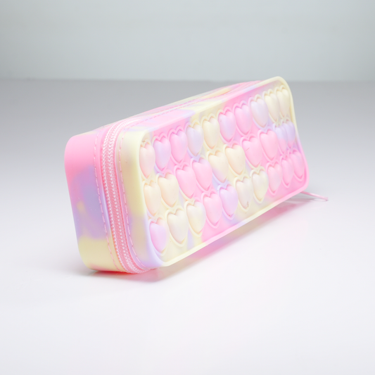 CARTUCHERA DE SILICONA POP IT | ROSADO
