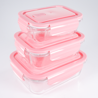 Set x3 Tapers de Comida | Rosado