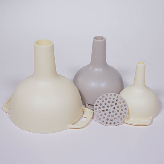 Set de 3 Embudos de Cocina | Beige