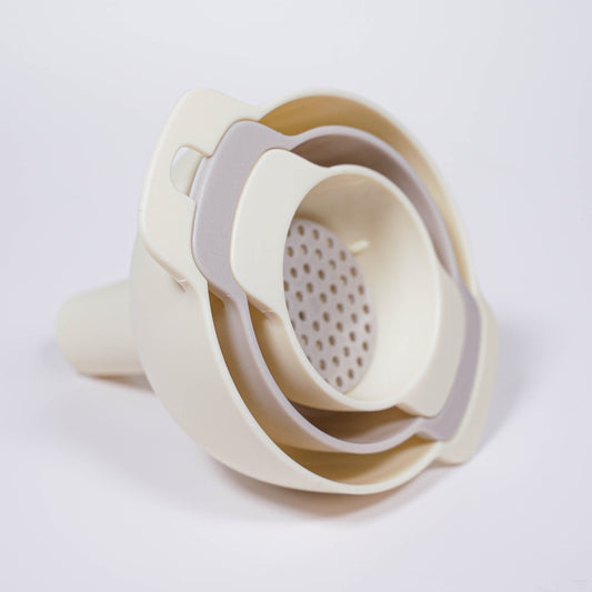 Set de 3 Embudos de Cocina | Beige