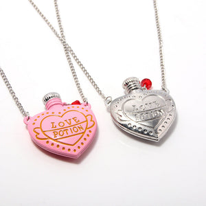 Collar corazón - Gris