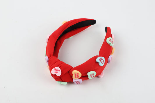 Vincha rosada con diseño