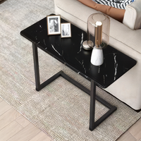 Mesa Auxiliar Negra Con Base Negra