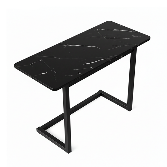 Mesa Auxiliar Negra con Base Negra
