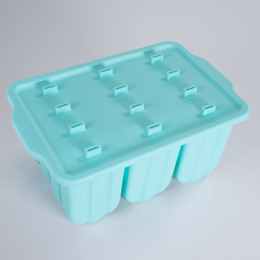 Molde de Silicona para 12 Paletas | Celeste