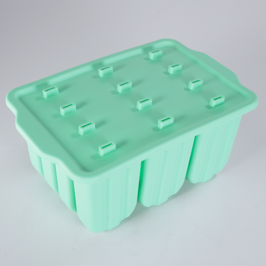 Molde de Silicona para 12 Paletas | Verde
