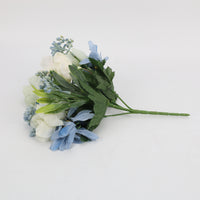 RAMO DE FLORES ARTIFICIALES HORTENCIAS | CELESTE BLANCO