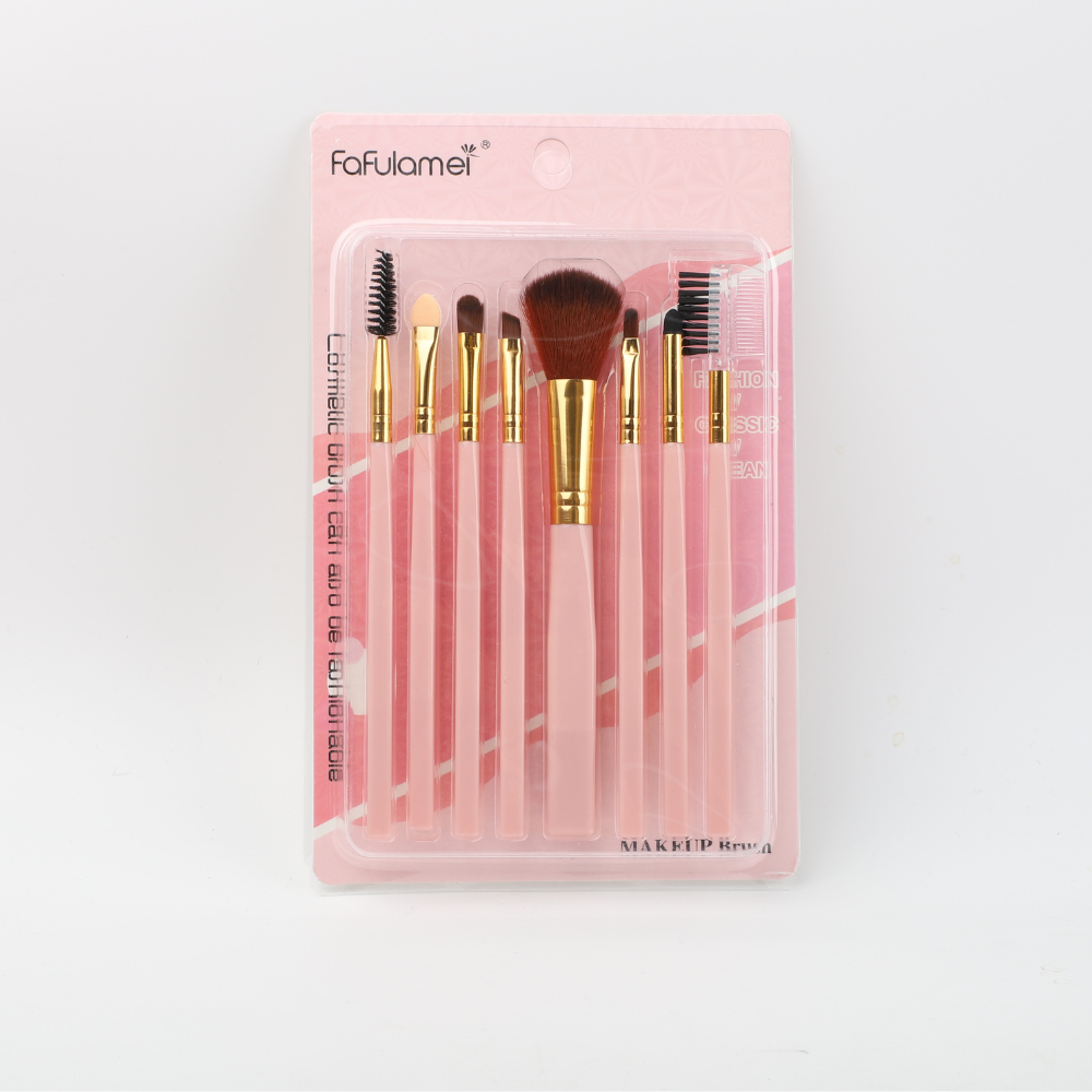 Set De 8 Brochas Para Maquillaje