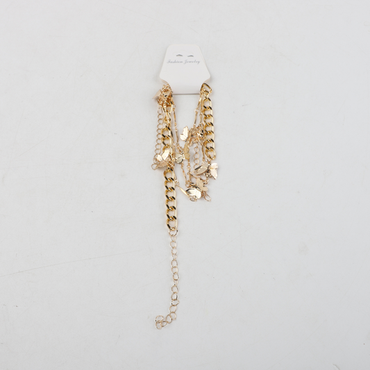 Set De 3 Tobilleras Con Dijes