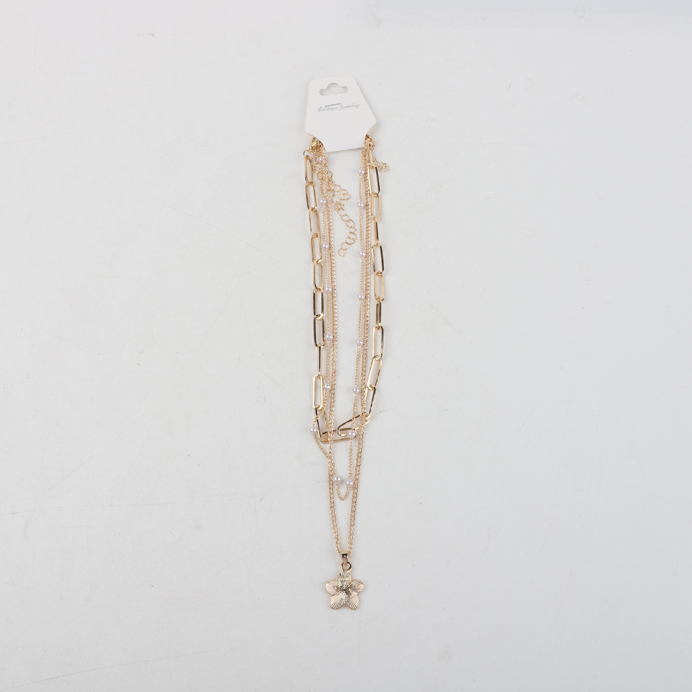 Set De 3 Collares Con Dije Flor
