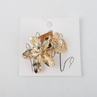 Set De 3 Anillos Grandes Dorados