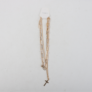 Set De 3 Collares Con Dije Cruz