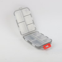Pastillero Organizador Gris/Rojo