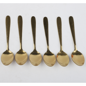 Set De 6 Cucharitas Doradas