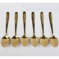 Set De 6 Cucharas Doradas