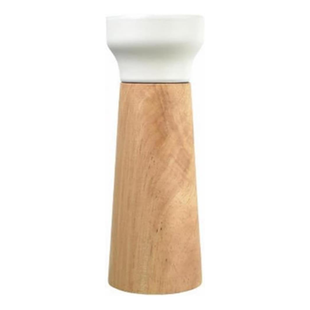 Molino de madera roble con tapa blanca