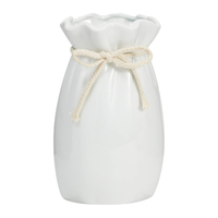 Jarron blanco de ceramico